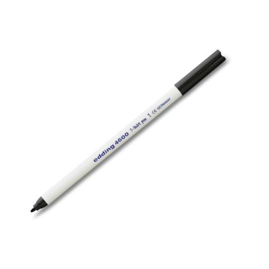 Маркер для текстиля E-4600 col.001 чёрный 1мм (EDDING®) Германия
