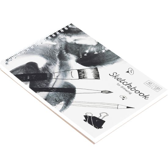 Скетчбук ArtSpace \"Black/white mood\", 60л., А5, на гребне, 120г/м2 (РОССИЯ)