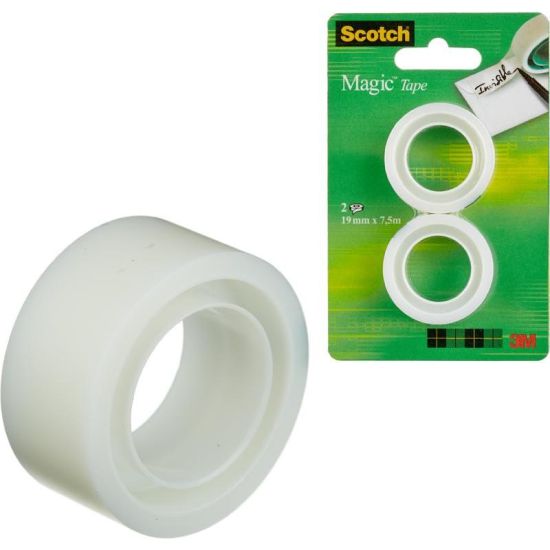 Клейкая лента невидимая 19 мм х 7.5 м (2шт) (Scotch®) Франция