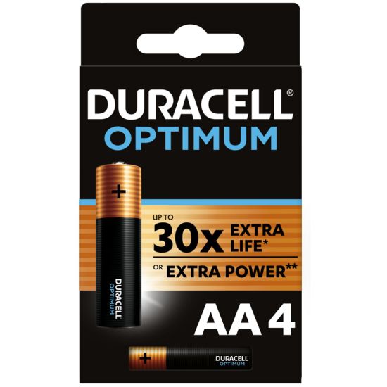 Батарейка Duracell Optimum AA (LR06) алкалиновая, 4BL (Duracell) Бельгия