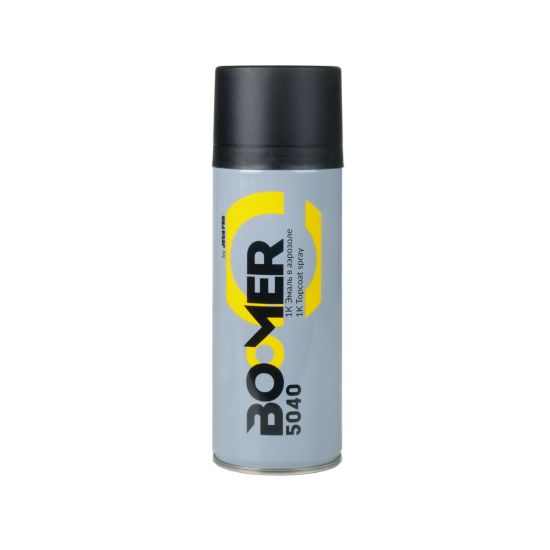 Спрей-краска матовая 5040 чёрная 0,4л (Boomer®) РОССИЯ