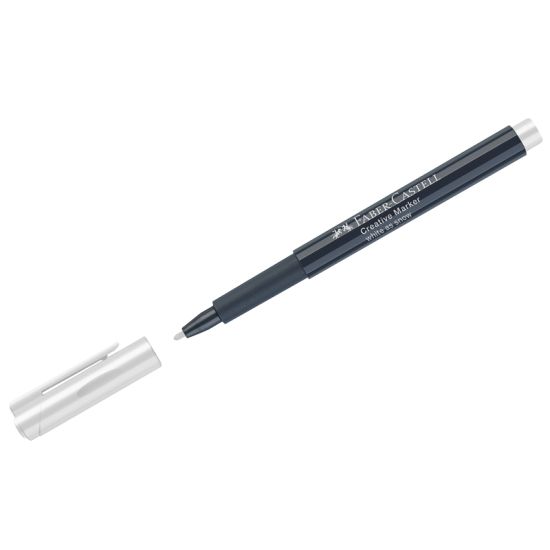 Маркер для декорирования Creative белый снег, пулевидный, 1,5мм (Faber-Castell) Германия