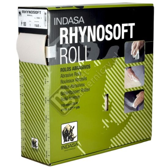 Рулонный абразив на поролоне P120 Indasa® Rhynosofr RP 115ммx25м