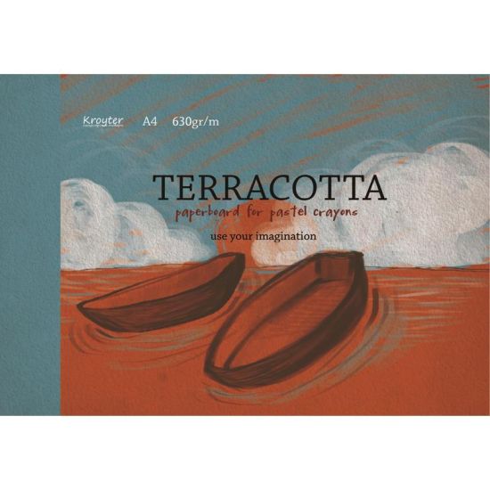 Альбом для рисования Terracotta А4 (207х297мм) 10листов, 630 гр/кв.м (Kroyter®) РОССИЯ