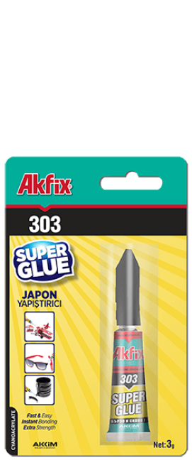 Клей цианакрилатный 303 универсальный 3г (AKFIX®) Турция