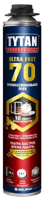 Пена профессиональная Professional Ultra 70 870мл (Tytan®) РОССИЯ