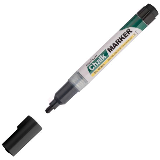 Маркер для белых досок Chalk Marker чёрный, круглый, 3,0 мм CM-01 (MunHwa®) (MunHwa®) Корея