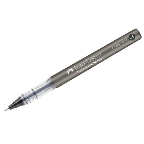 Ручка-роллер Free Ink Needle черная, 0,5мм (Faber-Castell) Япония