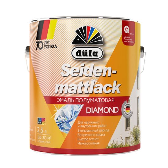 Эмаль (30) Seidenmattlack, полуматовая (B3) 2л (Dufa®) РОССИЯ