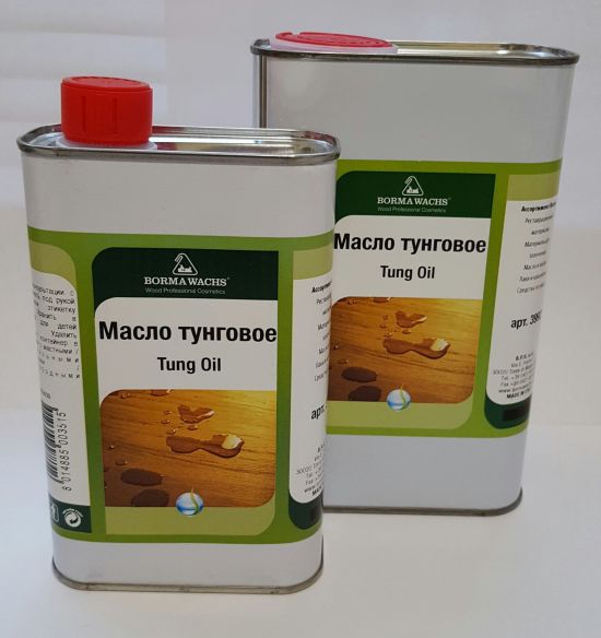 Масло тунговое 1л (Прозрачный) Borma Wachs®