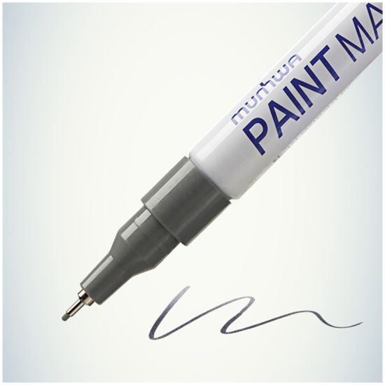 Маркер лаковый EFPM-06 Extra Fine, 1мм, серебро (MunHwa®) Корея