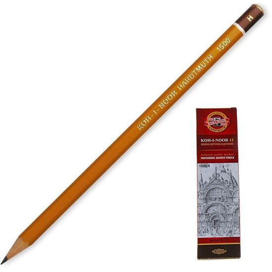 Карандаш чернографитный 1500/H (KOH-I-NOOR) Чехия