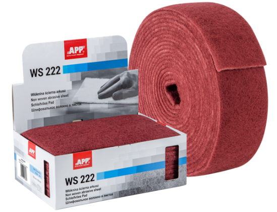 Волокно абразивное P320-360 Fine WS 222 (красный) 150x230мм (APP®) Польша