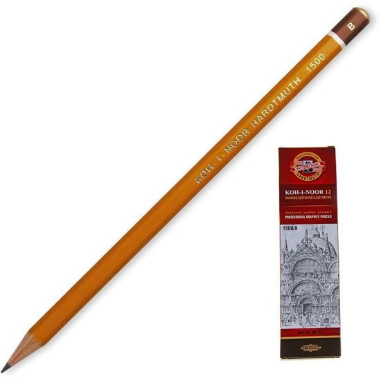 Карандаш чернографитный 1500/B (KOH-I-NOOR) Чехия