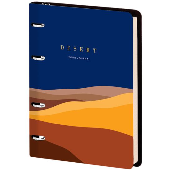Тетрадь на кольцах ЛАЙТ, кожзам, \"Utility. Desert\", 80л, А5, тон. блок (Greenwich Line®) Китай