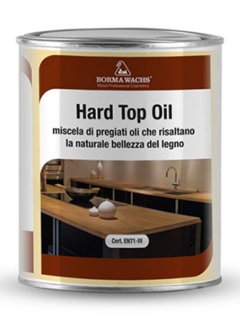 Твердое масло для столешниц (прозрачный) 0,25л Hard Top Oil (Borma Wachs®) Италия