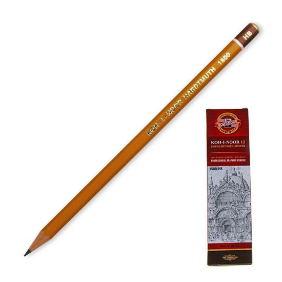 Карандаш чернографитный 1500/HB (KOH-I-NOOR) Чехия