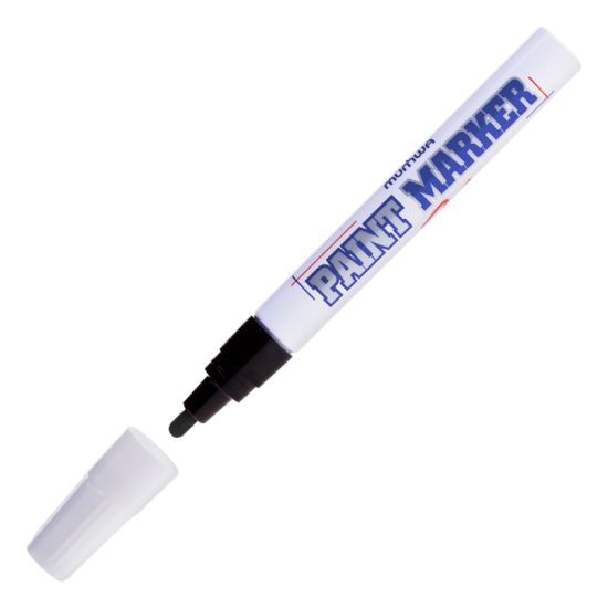 Маркер лаковый PM-01, 4мм, чёрный (MunHwa®) Корея