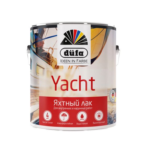 Лак яхтный Yacht полуматовый 10л (Dufa®) РОССИЯ