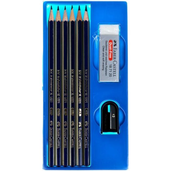 Набор карандашей чернографитных, 6шт. Goldfaber 2H-6B (6шт) (Faber-Castell) Германия