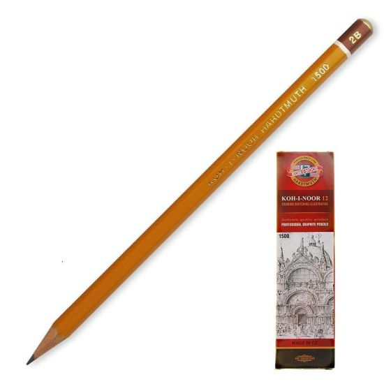 Карандаш чернографитный 1500/2B (KOH-I-NOOR) Чехия