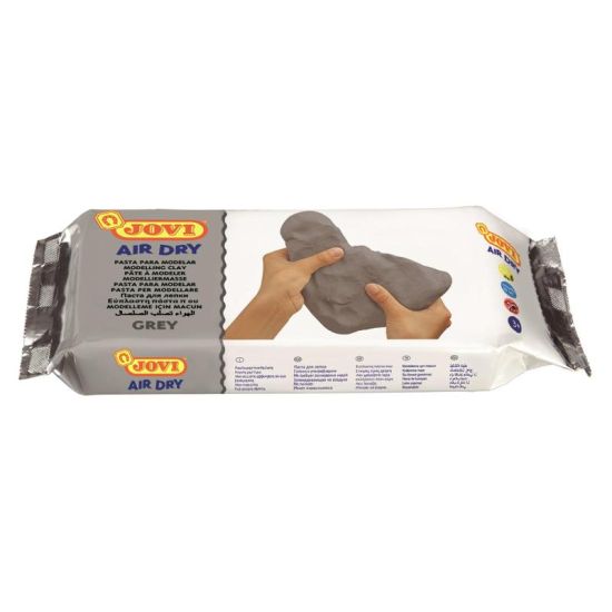 Пластика для лепки и моделирования Air Dry серая 83G /250г (Jovi®) Испания