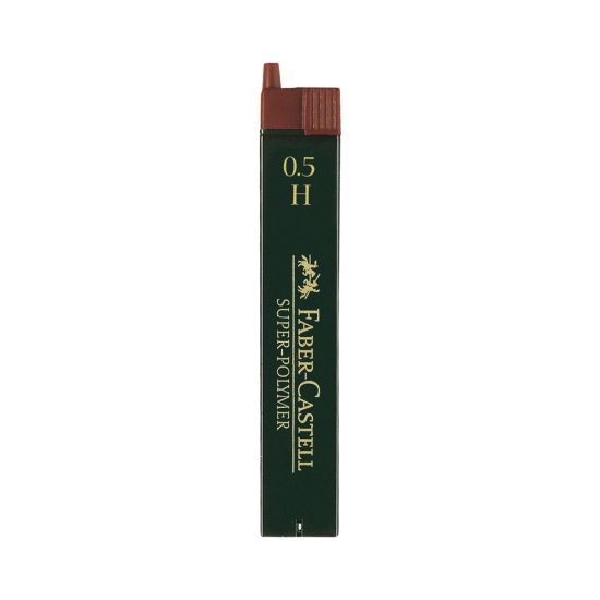 Грифель 0.5mm / 2H для механических карандашей Super-Polymer 12шт (Faber-Castell) Бразилия