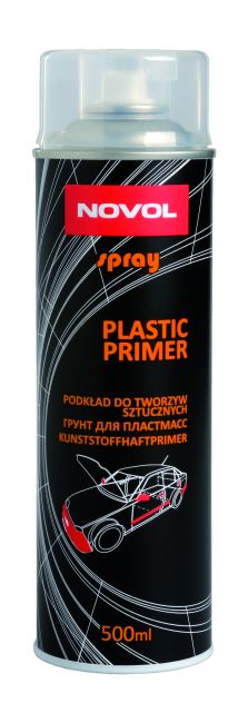 Грунт PLASTIC PRIMER spray (500мл) для платстика (NOVOL®) Польша