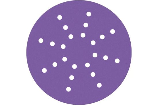 Круг абразивный на плёночной основе (328 Purple Zirconia) 24отв. Ø225мм P60 (SANDWOX®)