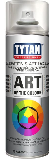 Лак-спрей акриловый (Art of the colour) Матовый 0,4л (Tytan®) Польша