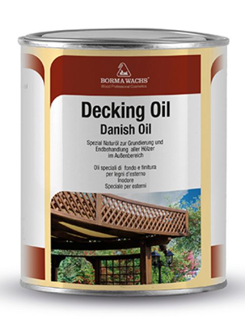 Масло Датское (прозрачный) 1л Decking Oil (Borma Wachs®) Италия