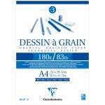 Скетчбук Clairefontaine \"Dessin a grain\", 30л., А4, на гребне, 180г/м2, мелкозернистая (Франция)