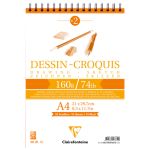 Скетчбук Clairefontaine \"Dessin croquis\", 35л., А4, на гребне, 160г/м2 (Марокко)