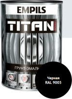 Эмаль антикор.гладкая Titan (чёрный RAL9005) 2.7кг (EMPILS®) РОССИЯ