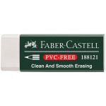 Ластик PVC-free, прямоугольный, картонный футляр, 63*22*11мм (Faber-Castell) Малайзия