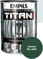 Эмаль антикор.гладкая Titan (зелёный RAL6005) 2.7кг (EMPILS®) РОССИЯ