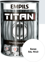 Эмаль антикор.гладкая Titan (белый RAL9010) 2.7кг (EMPILS®) РОССИЯ