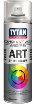 Лак-спрей акриловый (Art of the colour) Матовый 0,4л (Tytan®) Польша
